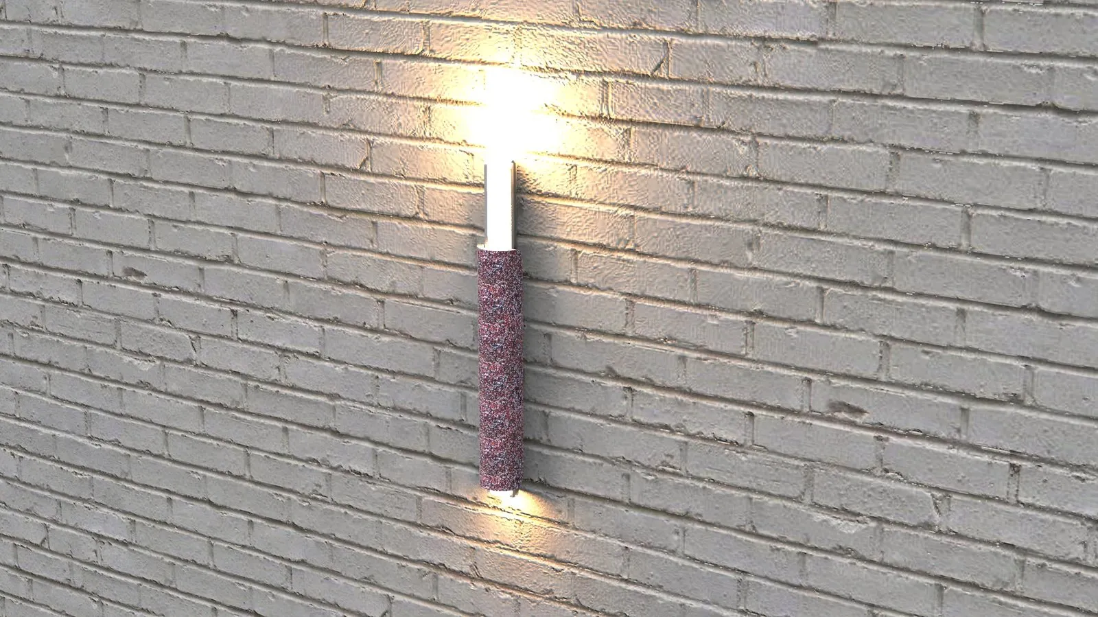 Applique murale Lampe Colonne sur mur en briques