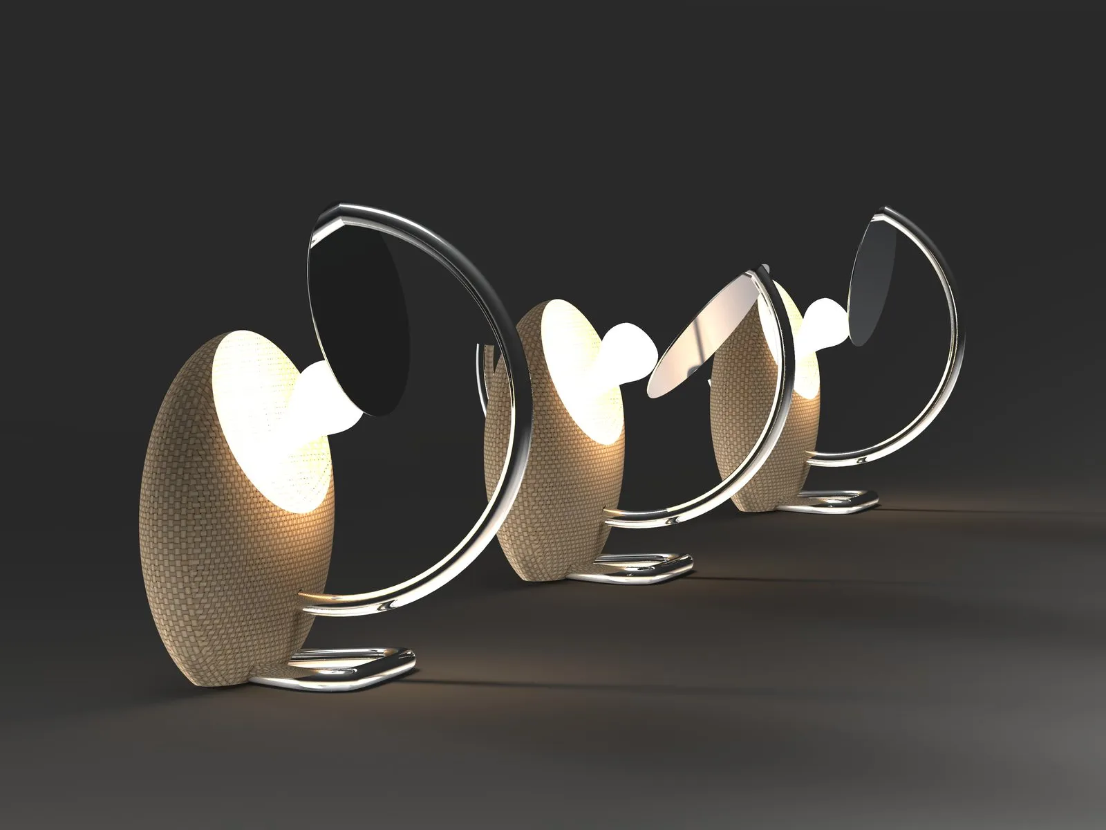 Lampe Miroir, ambiance sombre
