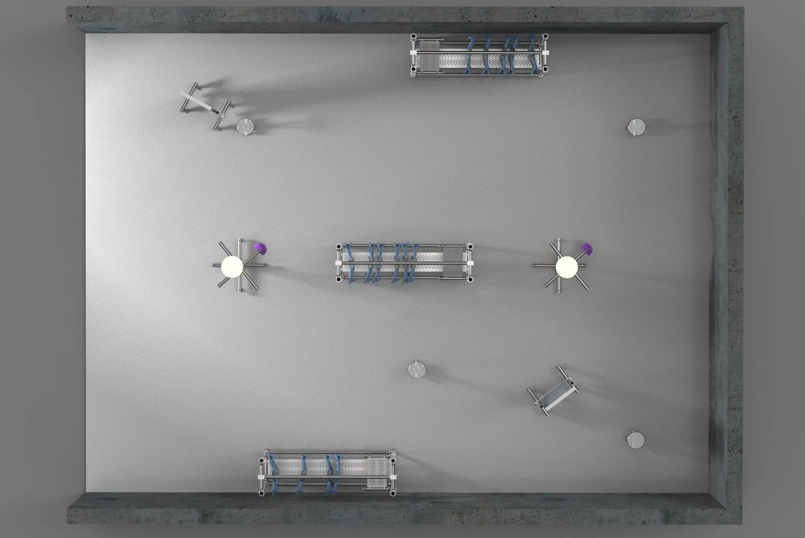 Structure de base du système modulaire Échafo