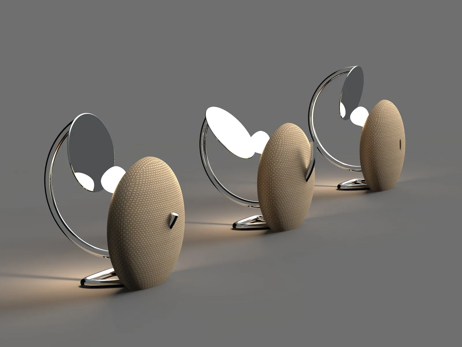 Lampe Miroir, vue de face