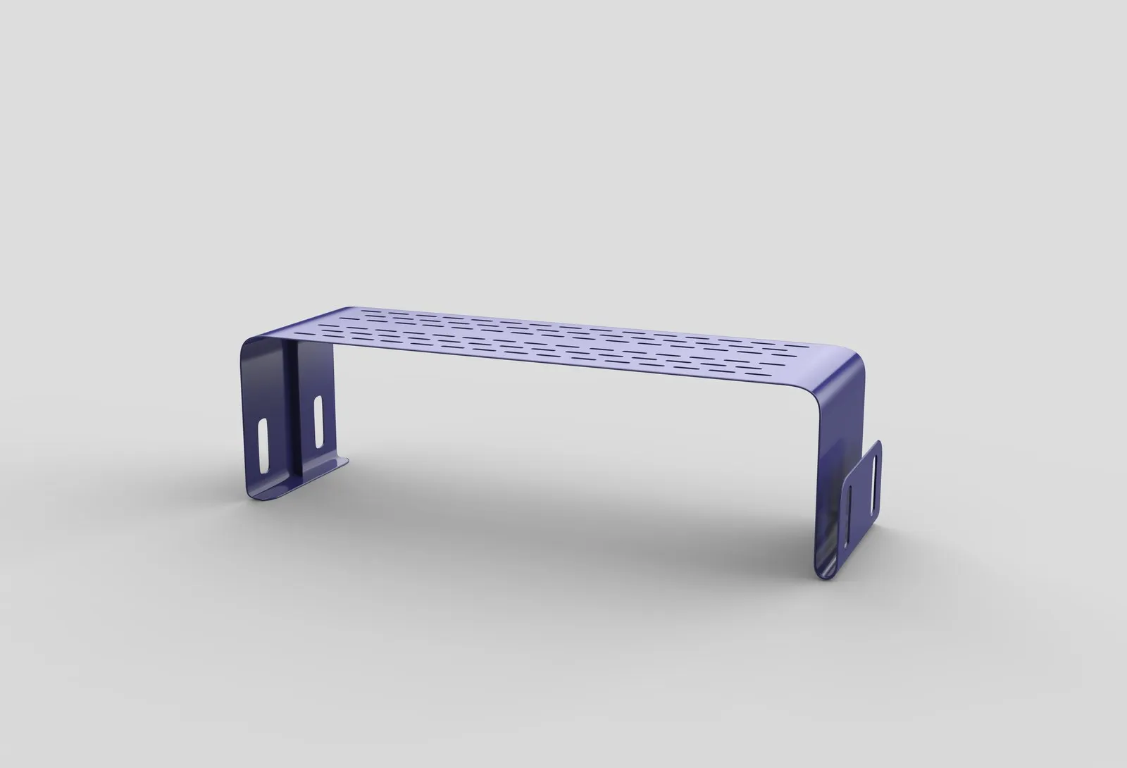 Banco au sol, coloris indigo