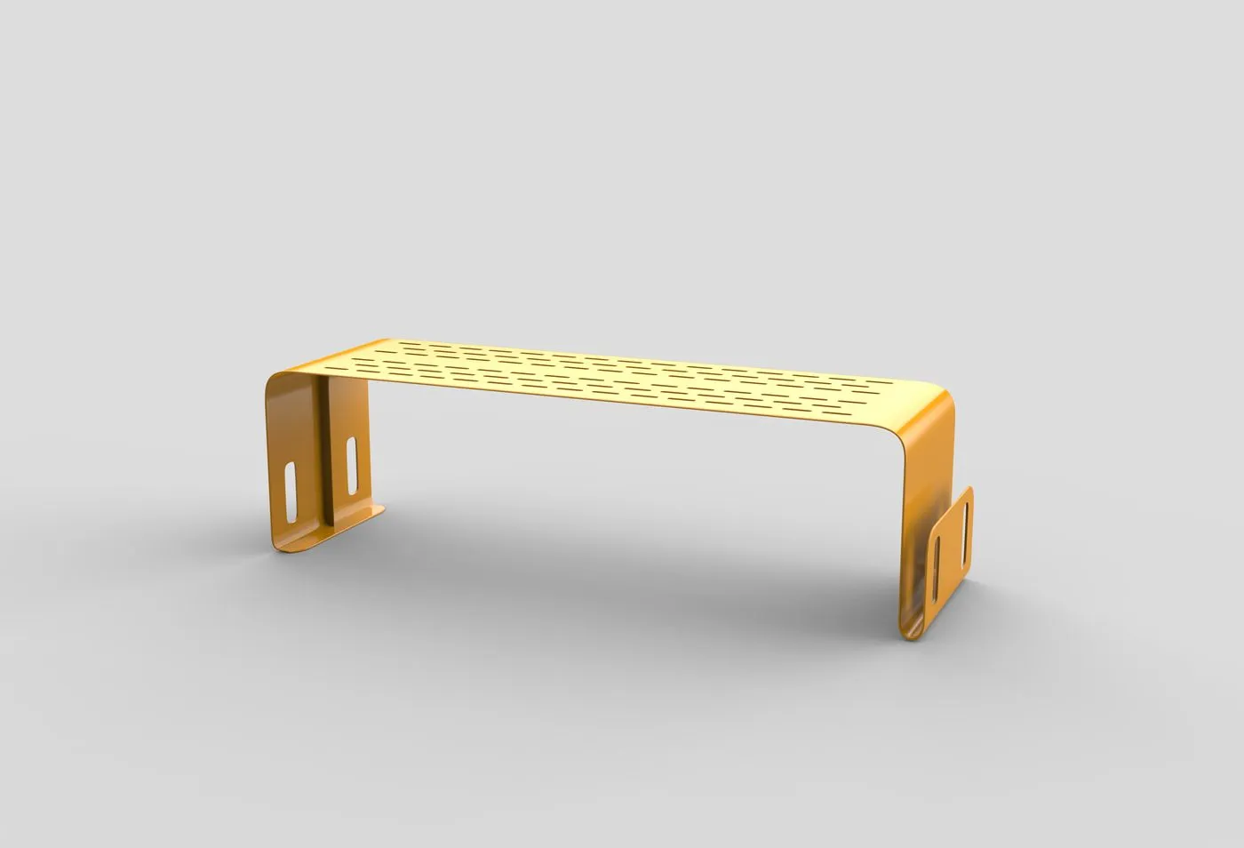 Banco au sol, coloris jaune