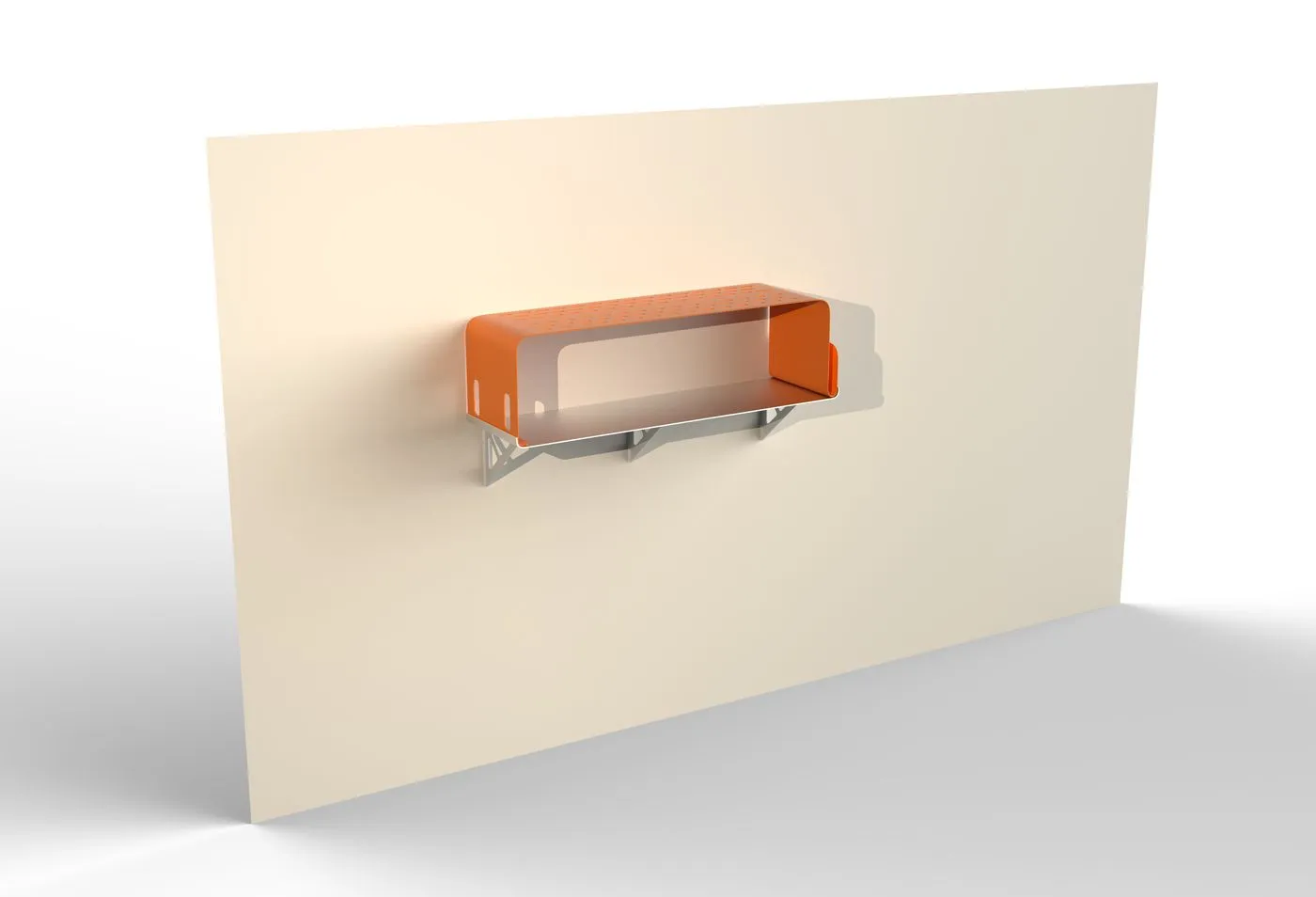 Étagère Banco au mur, coloris orange